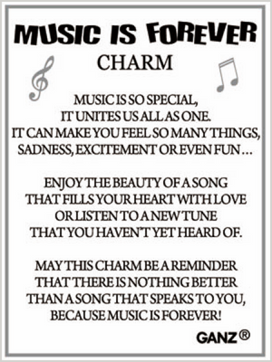 Music is Forever Charm