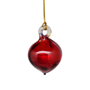 Egyptian Glass Mini Ornament - Christmas Red