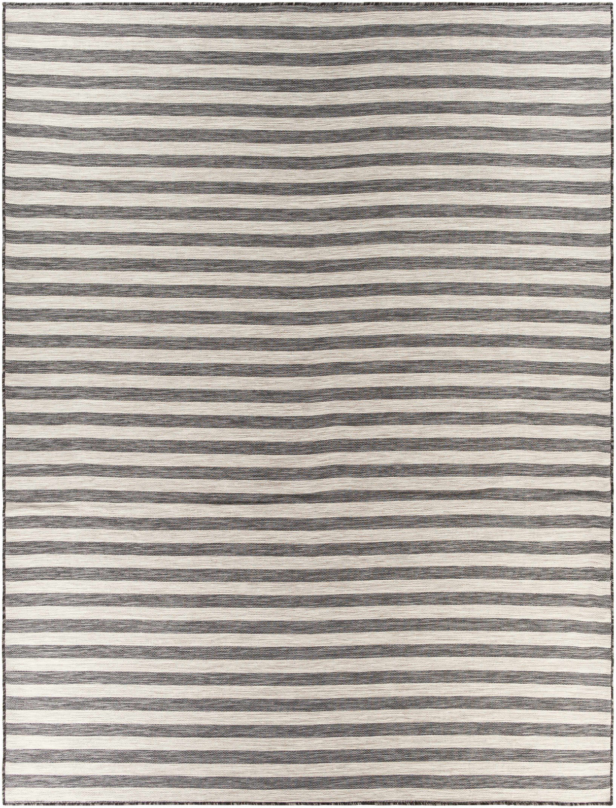 Bongaree Black&Gray Striped Flatweave Carpet - Clearance