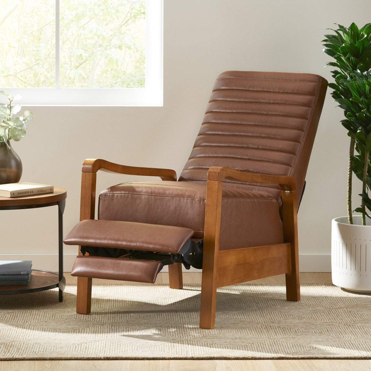 Mid-Century Modern Manual Club Recliner