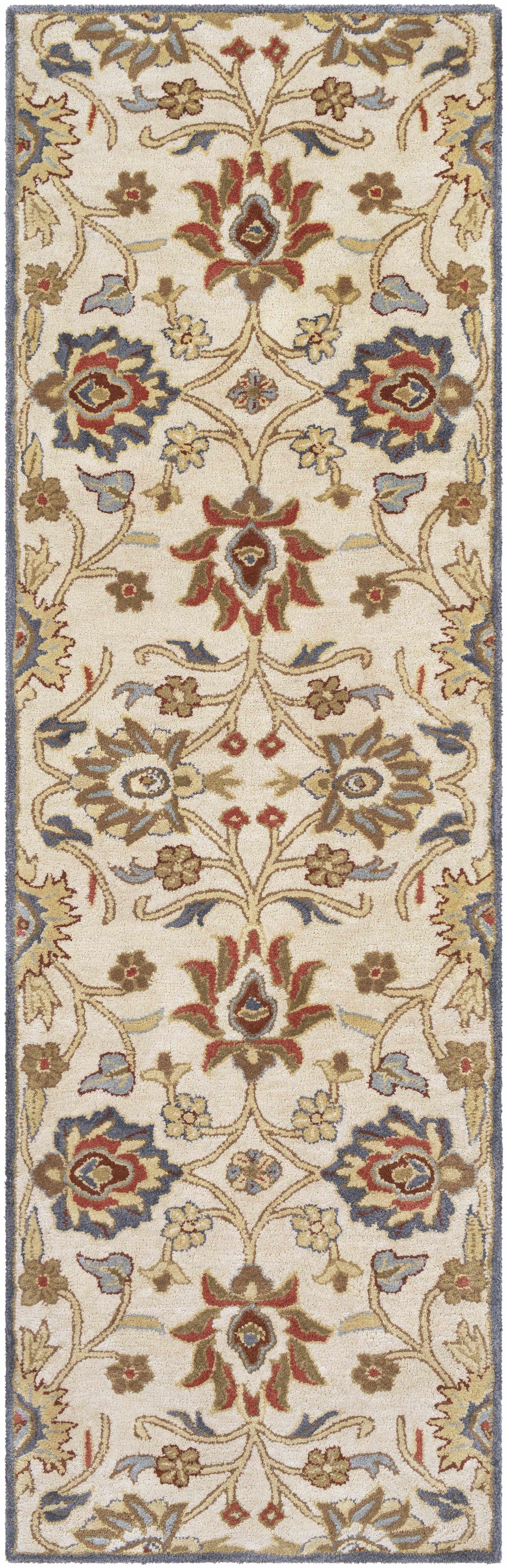 Conesus Hand Tufted Blue & Rust 1204  Area Rug - Clearance