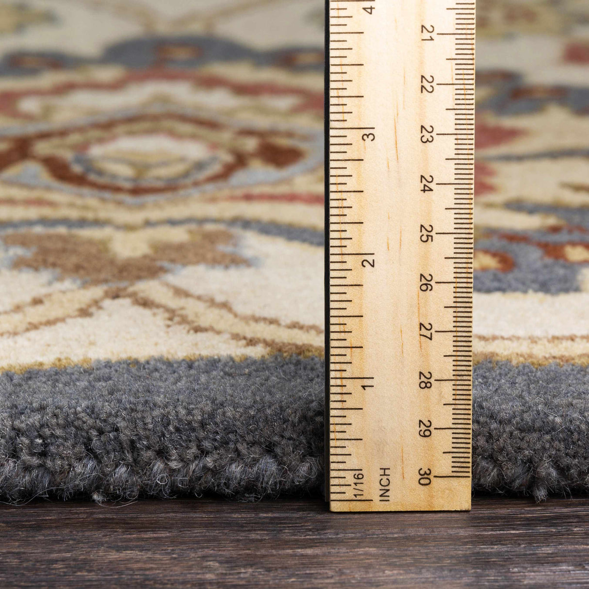 Conesus Hand Tufted Blue & Rust 1204  Area Rug - Clearance