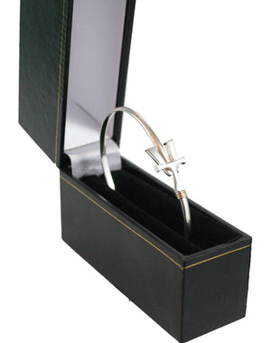 Vermont   Hook Bracelet Silver - 3mm Band - 7.5 Inch