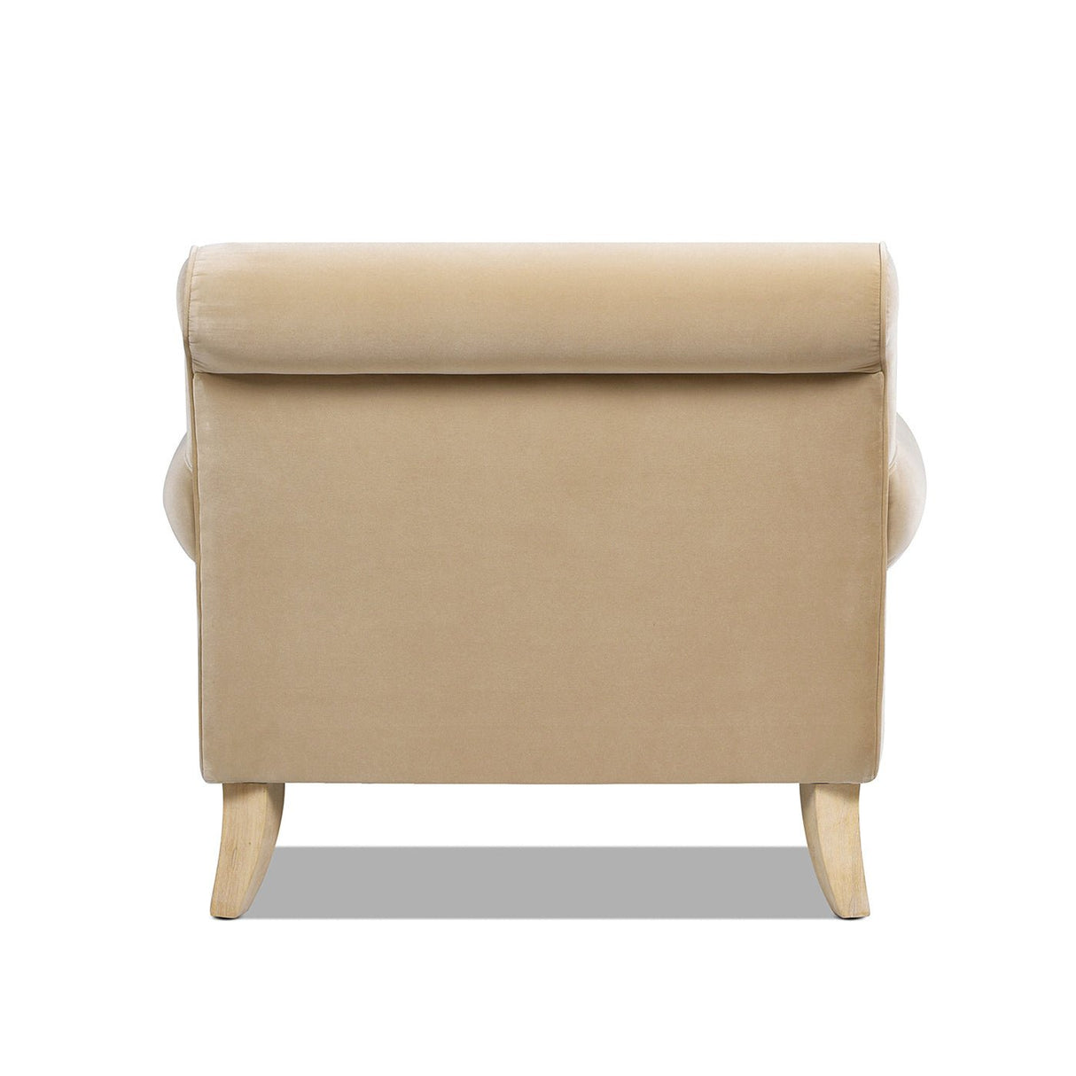 Cobaltex Upholstered Arm Chair with Metal Casters and Rolled Arms - Accent Chairs