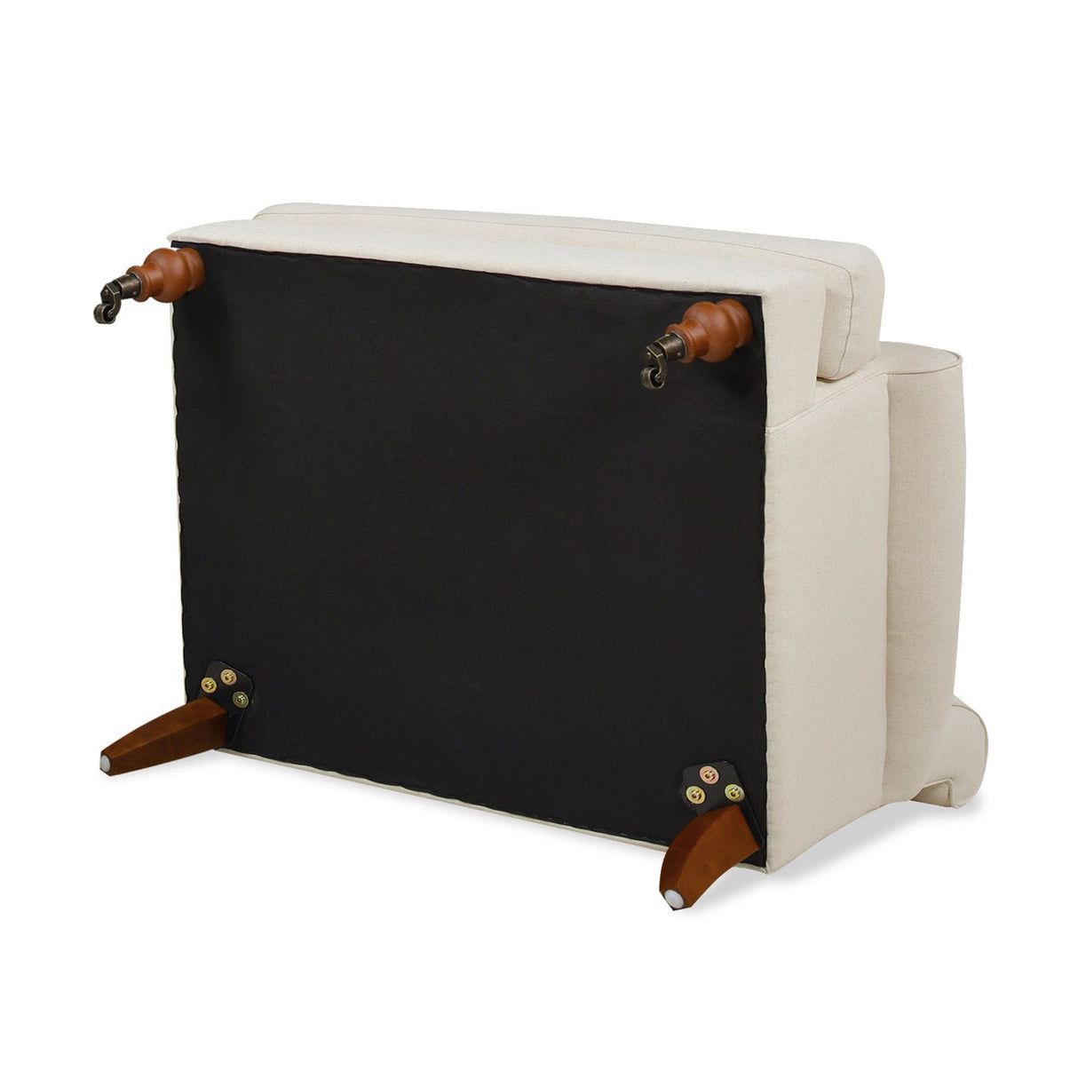 Cobaltex Upholstered Arm Chair with Metal Casters and Rolled Arms - Accent Chairs