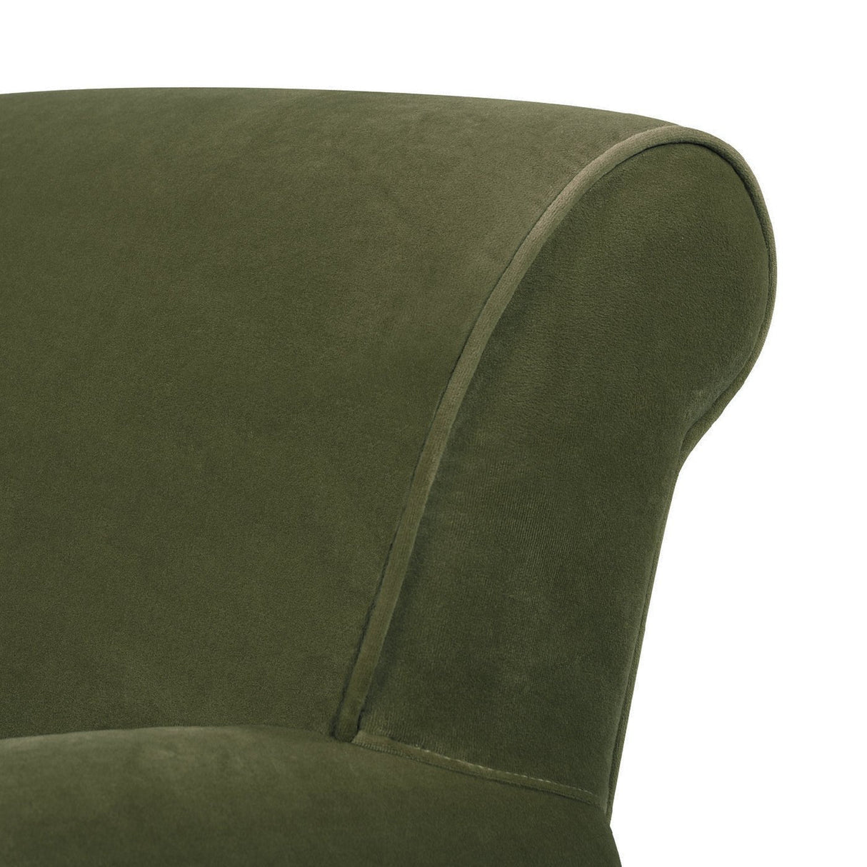 Cobaltex Upholstered Arm Chair with Metal Casters and Rolled Arms - Accent Chairs