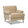 Cobaltex Upholstered Arm Chair with Metal Casters and Rolled Arms - Accent Chairs