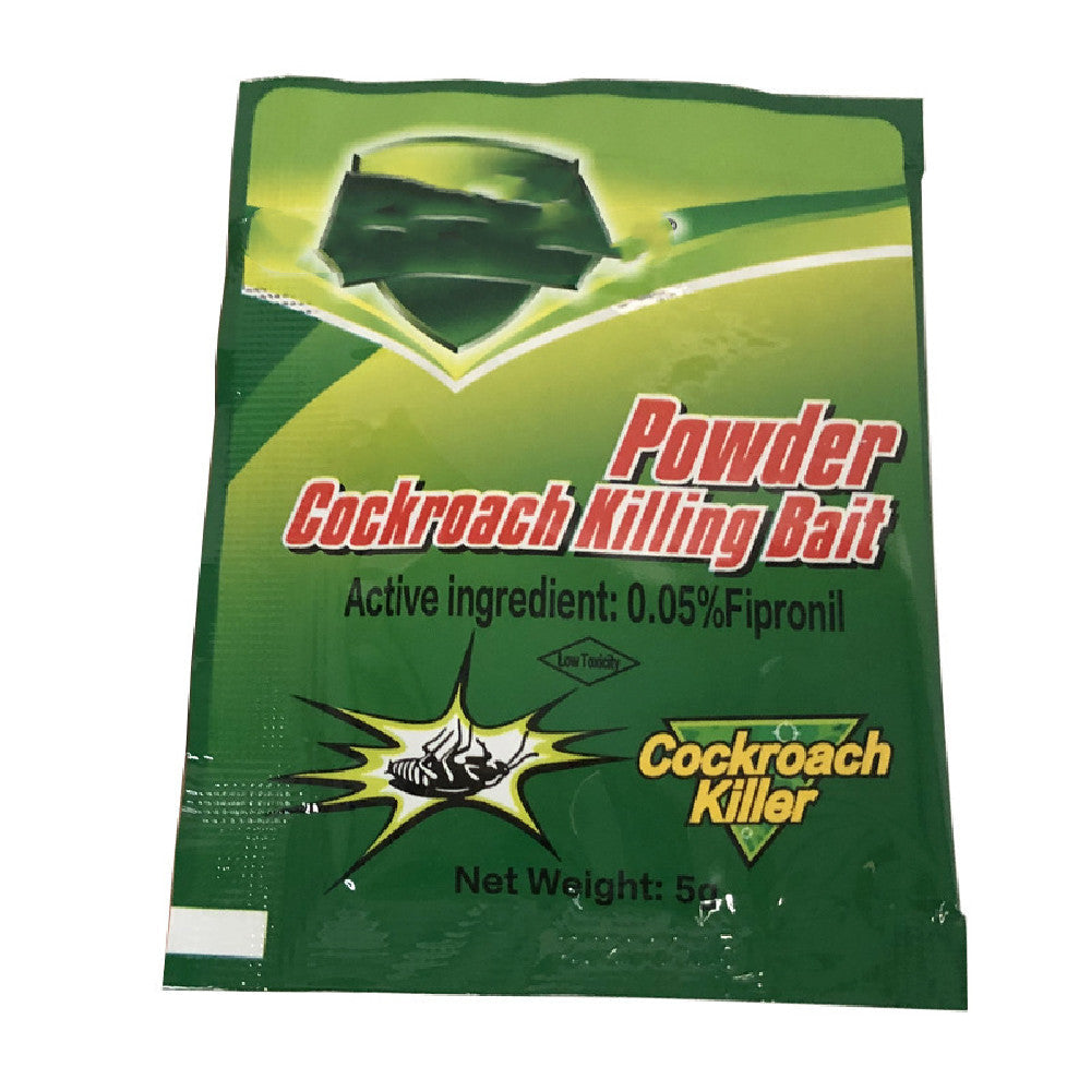 Cockroach Killing Bait Powder Sachets 10pcs – 5g per Bag, Fast-Acting Roach Killer for Home, Kitchen & Indoor Use
