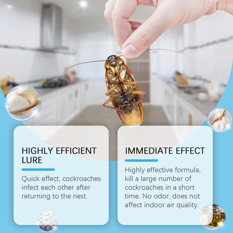 Cockroach Bait Sticker Stick Bait Station 8pcs per Box – 1 Year Roach-Free Protection | Kitchen, Bedroom, Hotel