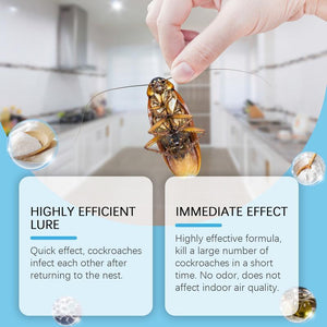 Cockroach Bait Sticker Stick Bait Station 8pcs per Box – 1 Year Roach-Free Protection | Kitchen, Bedroom, Hotel
