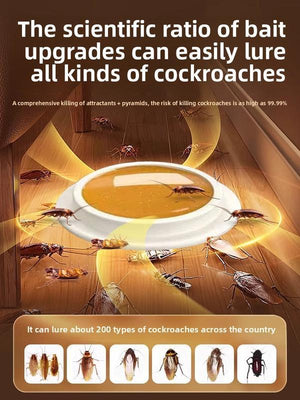 Cockroach Bait Sticker Stick Bait Station 8pcs per Box – 1 Year Roach-Free Protection | Kitchen, Bedroom, Hotel