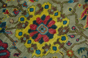 Colorful Oushak Traditional Hand knotted Custom Made wool Area Rug