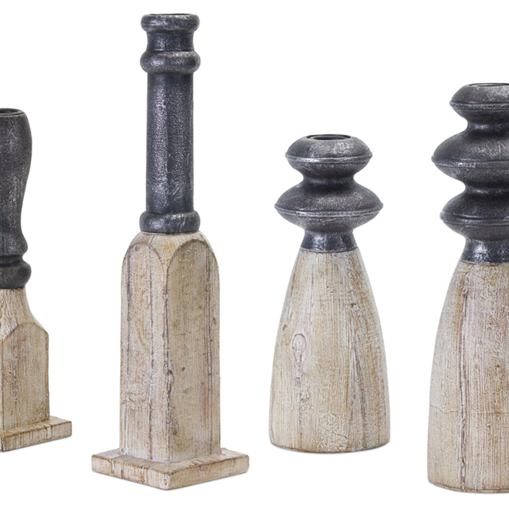 Contemporary-Assorted-Candle-Holder-Sticks-(Set-of-4)-Candle-Holders