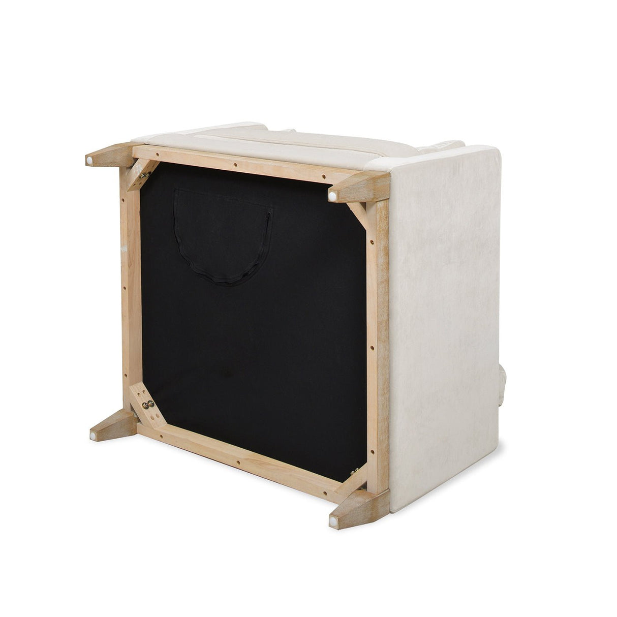 Contour Velvet Upholstered Accent Chair with Removable and Reversible Back - Accent Chairs
