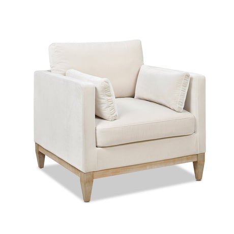 Contour Velvet Upholstered Accent Chair with Removable and Reversible Back - Accent Chairs