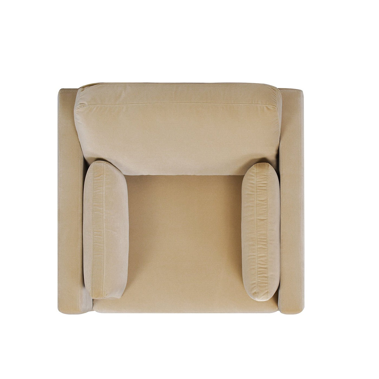 Contour Velvet Upholstered Accent Chair with Removable and Reversible Back - Accent Chairs