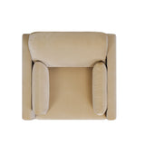 Contour Velvet Upholstered Accent Chair with Removable and Reversible Back - Accent Chairs