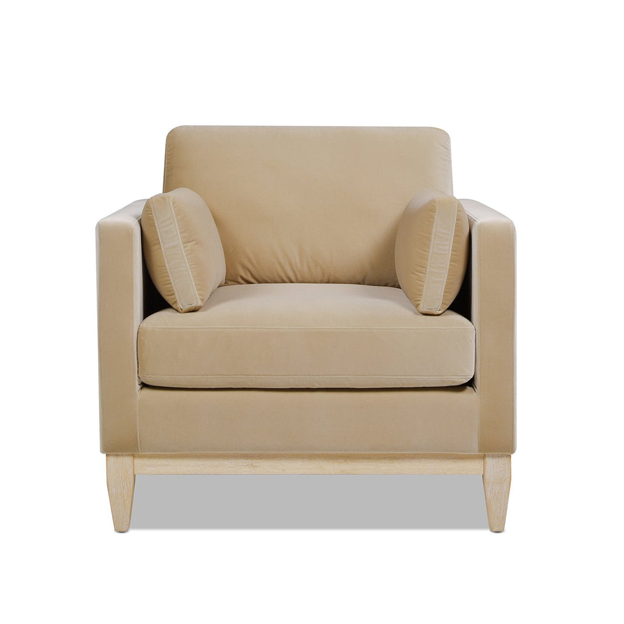 Contour Velvet Upholstered Accent Chair with Removable and Reversible Back - Accent Chairs