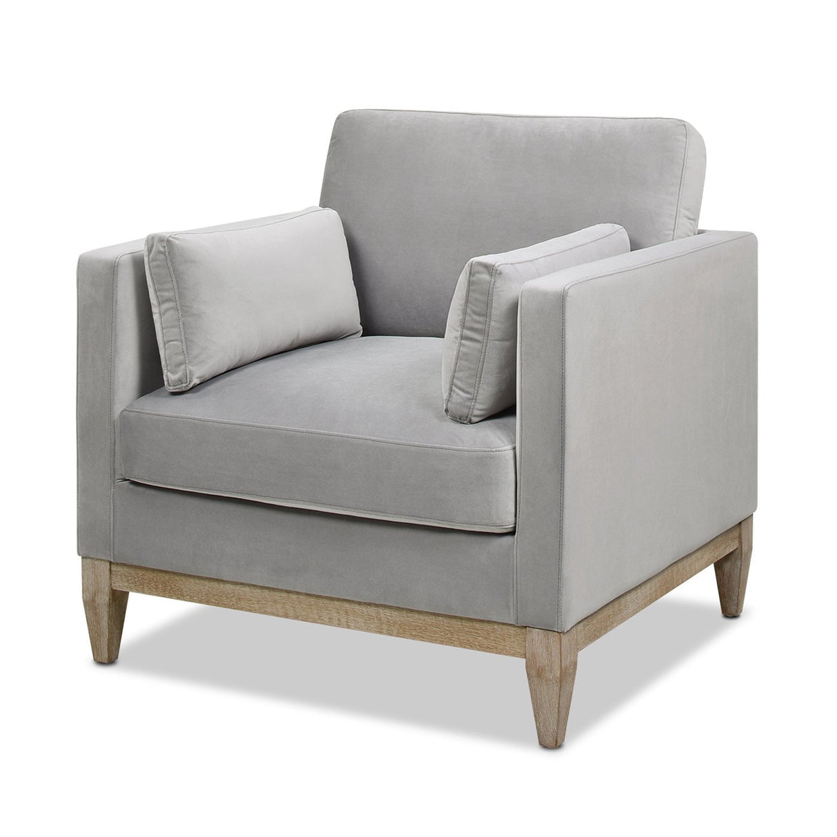 Contour Velvet Upholstered Accent Chair with Removable and Reversible Back - Accent Chairs