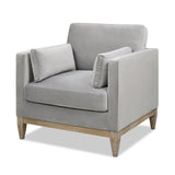 Contour Velvet Upholstered Accent Chair with Removable and Reversible Back - Accent Chairs