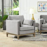 Contour Velvet Upholstered Accent Chair with Removable and Reversible Back - Accent Chairs