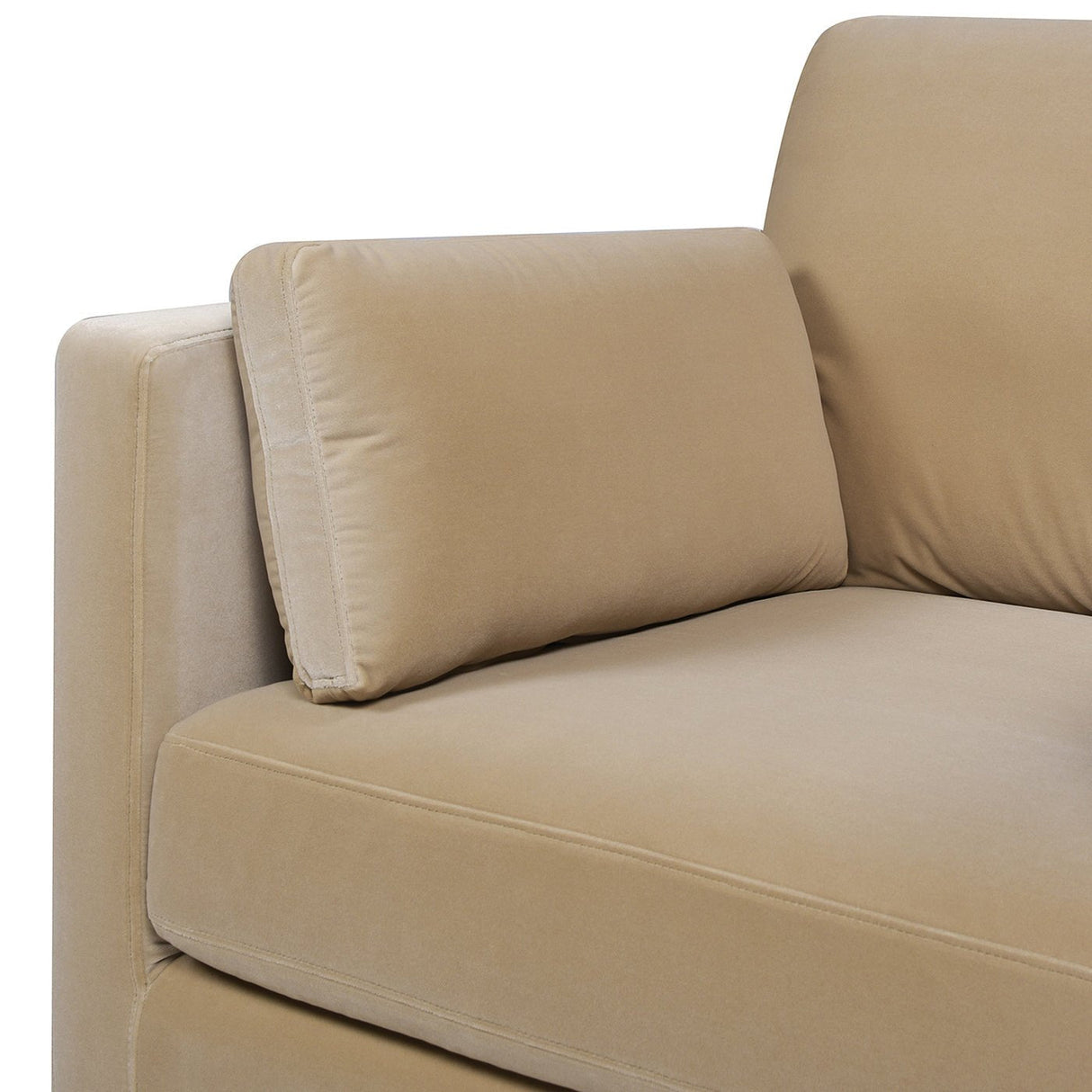 Contour Velvet Upholstered Accent Chair with Removable and Reversible Back - Accent Chairs