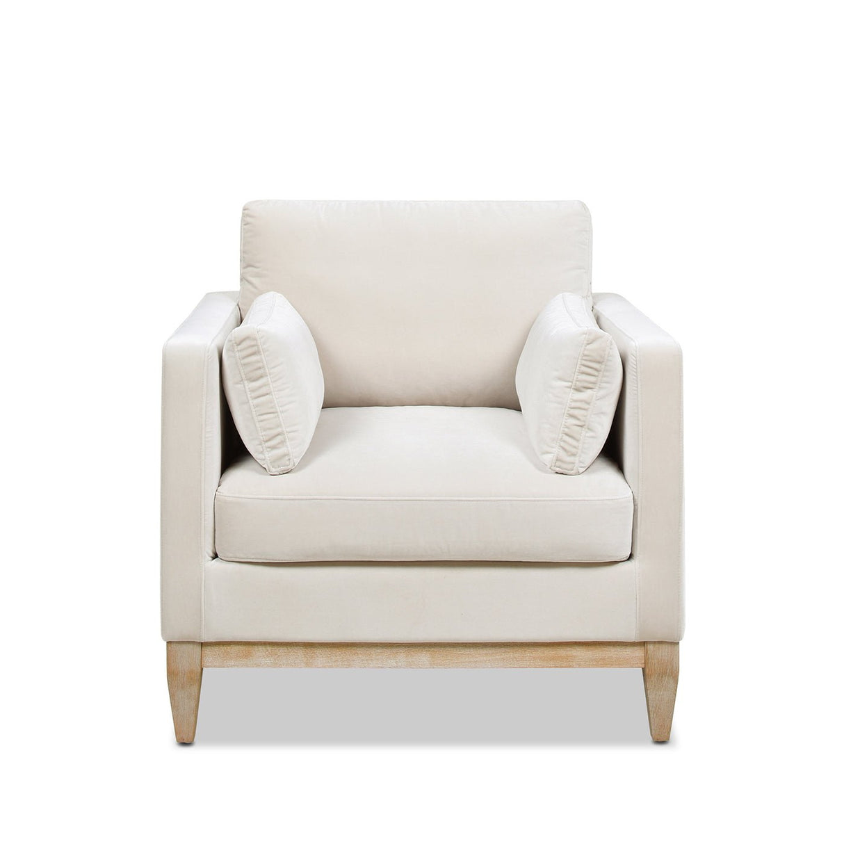 Contour Velvet Upholstered Accent Chair with Removable and Reversible Back - Accent Chairs