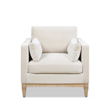 Contour Velvet Upholstered Accent Chair with Removable and Reversible Back - Accent Chairs