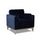 Contour Velvet Upholstered Accent Chair with Removable and Reversible Back - Accent Chairs