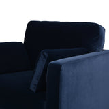 Contour Velvet Upholstered Accent Chair with Removable and Reversible Back - Accent Chairs