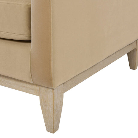 Contour Velvet Upholstered Accent Chair with Removable and Reversible Back - Accent Chairs