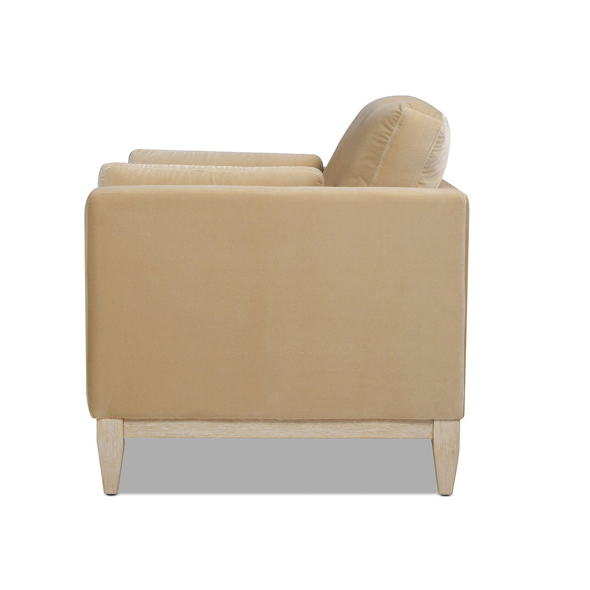 Contour Velvet Upholstered Accent Chair with Removable and Reversible Back - Accent Chairs