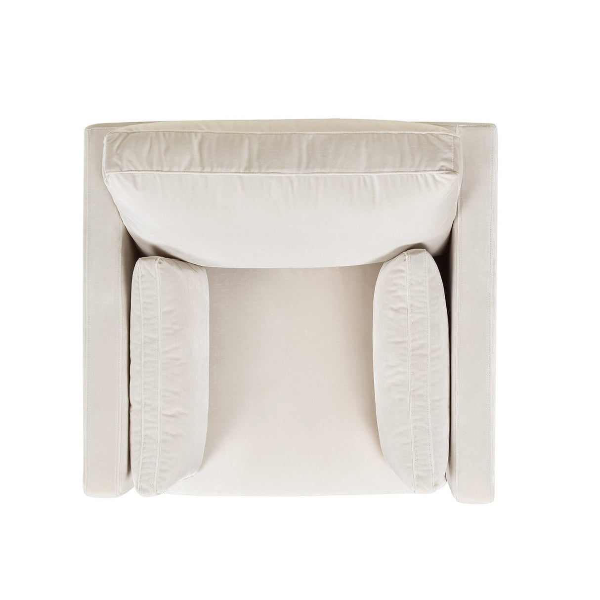 Contour Velvet Upholstered Accent Chair with Removable and Reversible Back - Accent Chairs