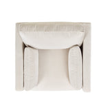 Contour Velvet Upholstered Accent Chair with Removable and Reversible Back - Accent Chairs