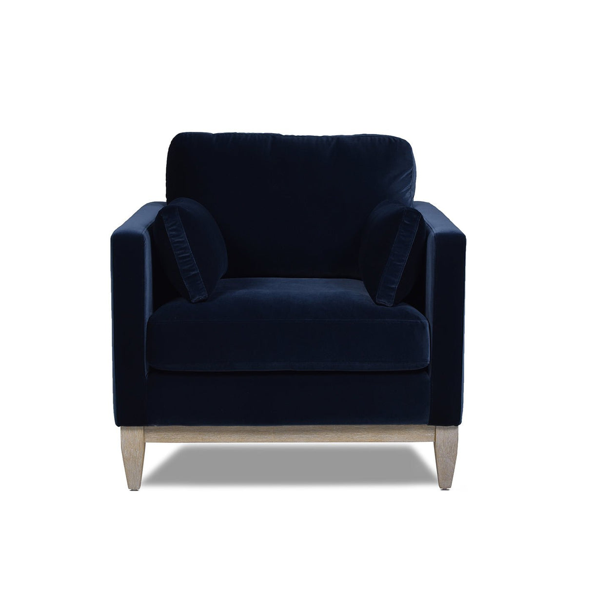 Contour Velvet Upholstered Accent Chair with Removable and Reversible Back - Accent Chairs