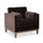 Contour Velvet Upholstered Accent Chair with Removable and Reversible Back - Accent Chairs