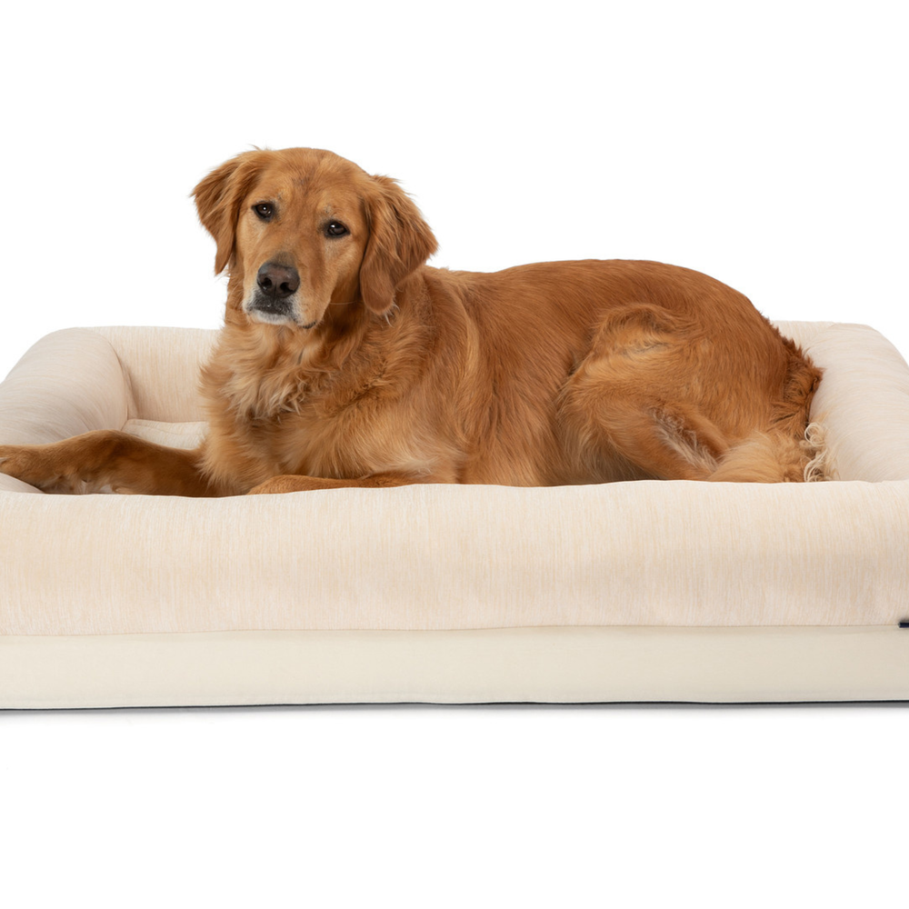 PupChill™ Cooling 4-Bolster Dog Bed - Arctic Sand