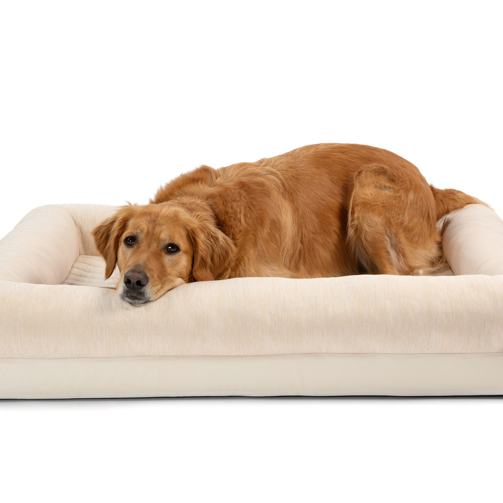 PupChill™ Cooling 4-Bolster Dog Bed - Arctic Sand