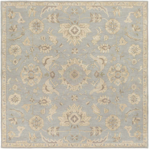 Copen Beige Floral Wool Rug