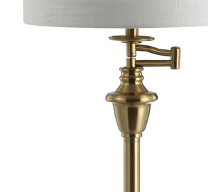 Cora metal/glass led side table and floor lamp - Tuesday Morning - Floor Lamps