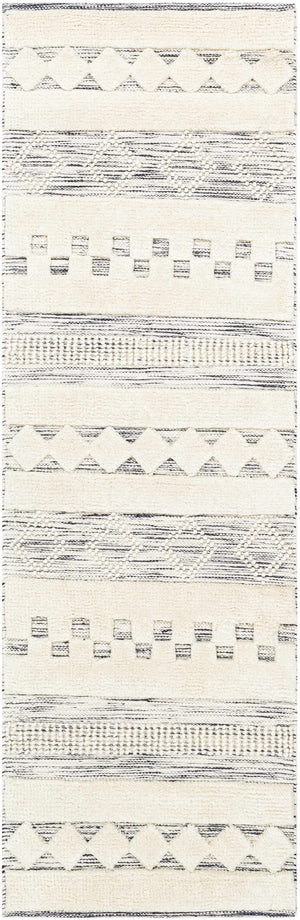 Corry Cream&Black Wool Rug - Clearance
