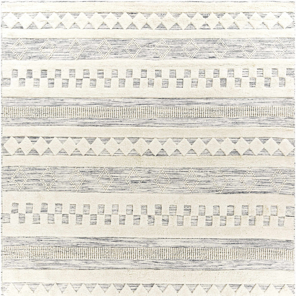 Corry Cream&Black Wool Rug - Clearance