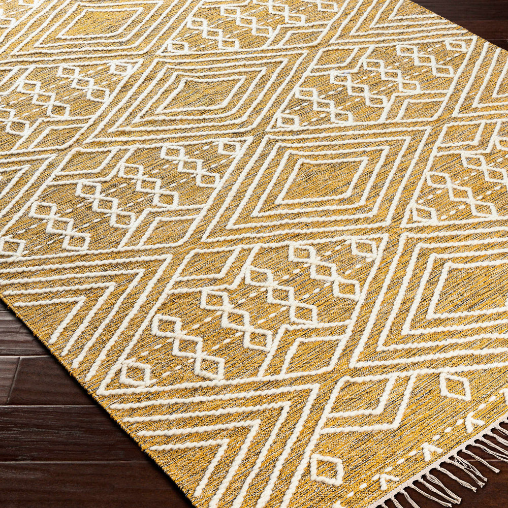 Skedee Mustard/Cream Diamond Carpet - Clearance
