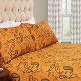 100% Cotton Flannel Bed Sheet Set Floral Paisley Deep Pocket - Sheet Set by Superior Brand