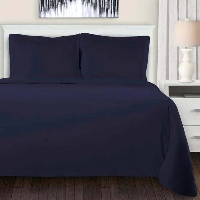 Cotton Flannel Solid Duvet Cover Set with Button Closure - Duvet Cover Set by Superior Brand