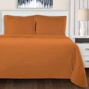 Cotton Flannel Solid Duvet Cover Set with Button Closure - Duvet Cover Set by Superior Brand