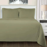 Cotton Flannel Solid Duvet Cover Set with Button Closure - Duvet Cover Set by Superior Brand