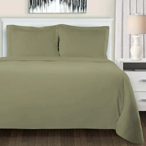 Cotton Flannel Solid Duvet Cover Set with Button Closure - Duvet Cover Set by Superior Brand