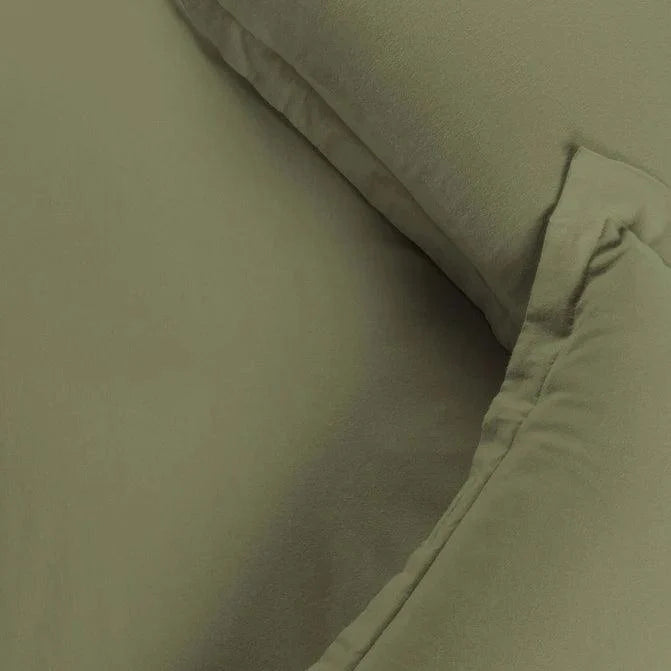 Cotton Flannel Solid Duvet Cover Set with Button Closure - Duvet Cover Set by Superior Brand