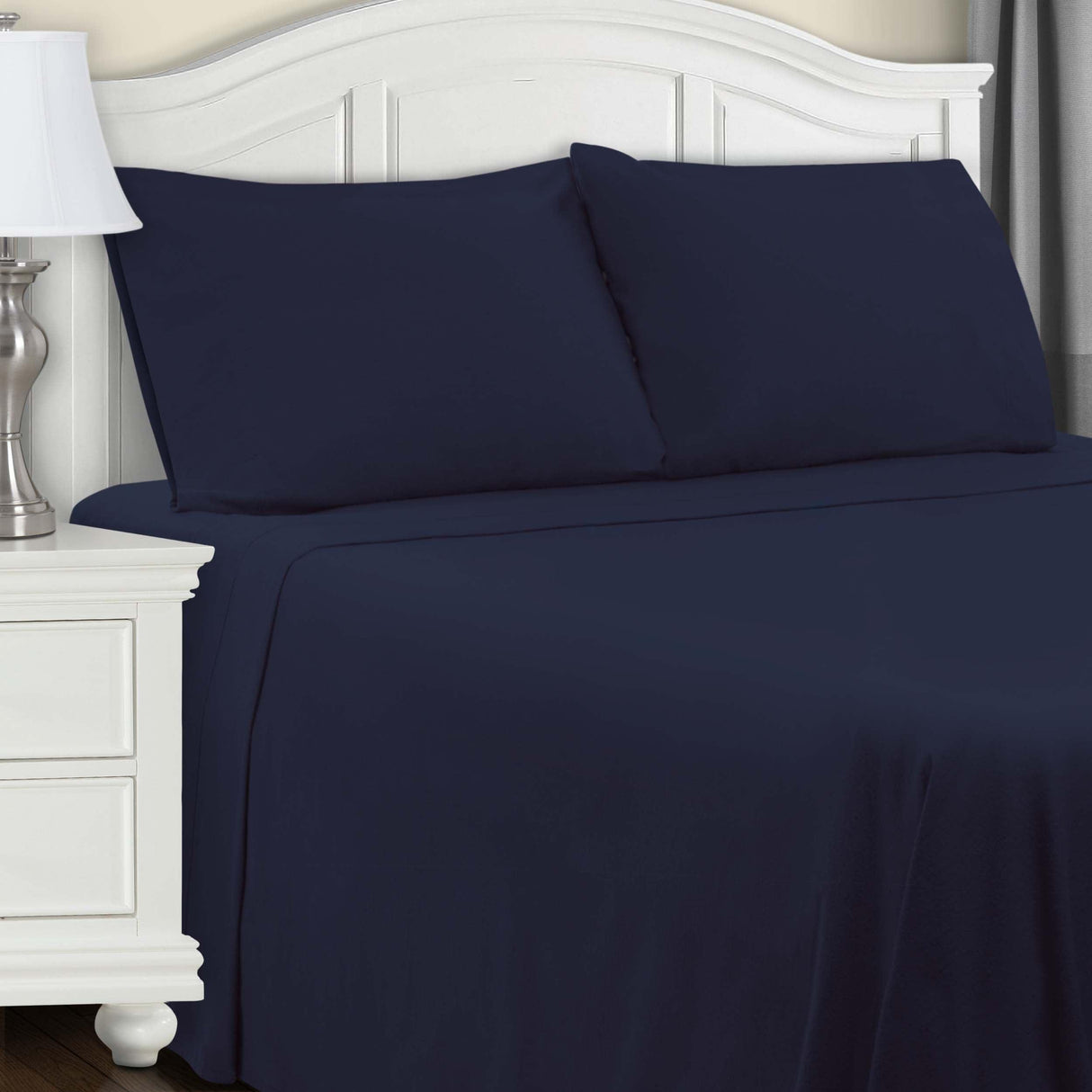 Cotton Flannel Trellis Traditional Solid Deep Pocket Bed Sheet Set - Sheet Set by Superior Brand